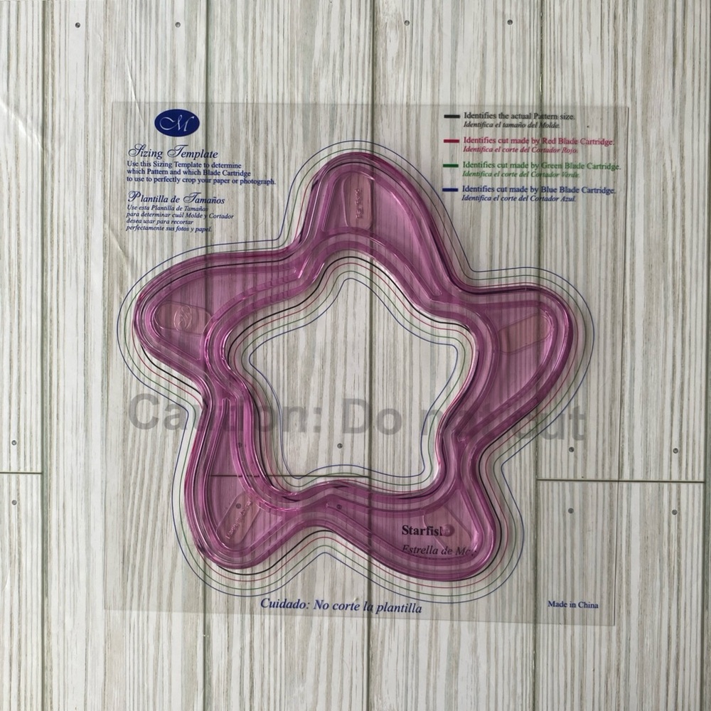 Creative Memories Cutting System Shape Template *STARFISH*